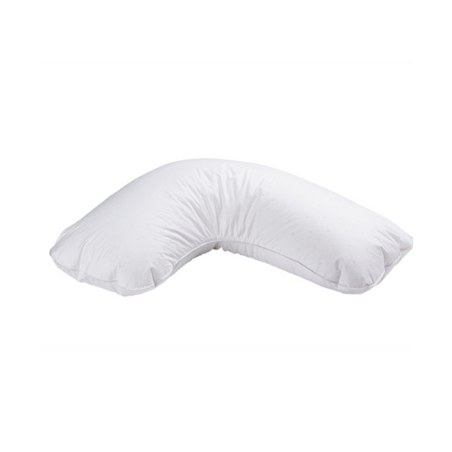 Fossflakes_Sidesleeper_ Seitenschlaeferkissen Fossflakes Sidesleeper Seitenschlaeferkissen in weiß