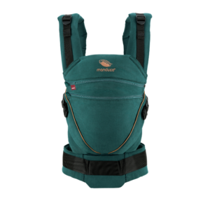Babytrage manduca® XT Cotton - All-In-One Farbe: denimteal-toffee